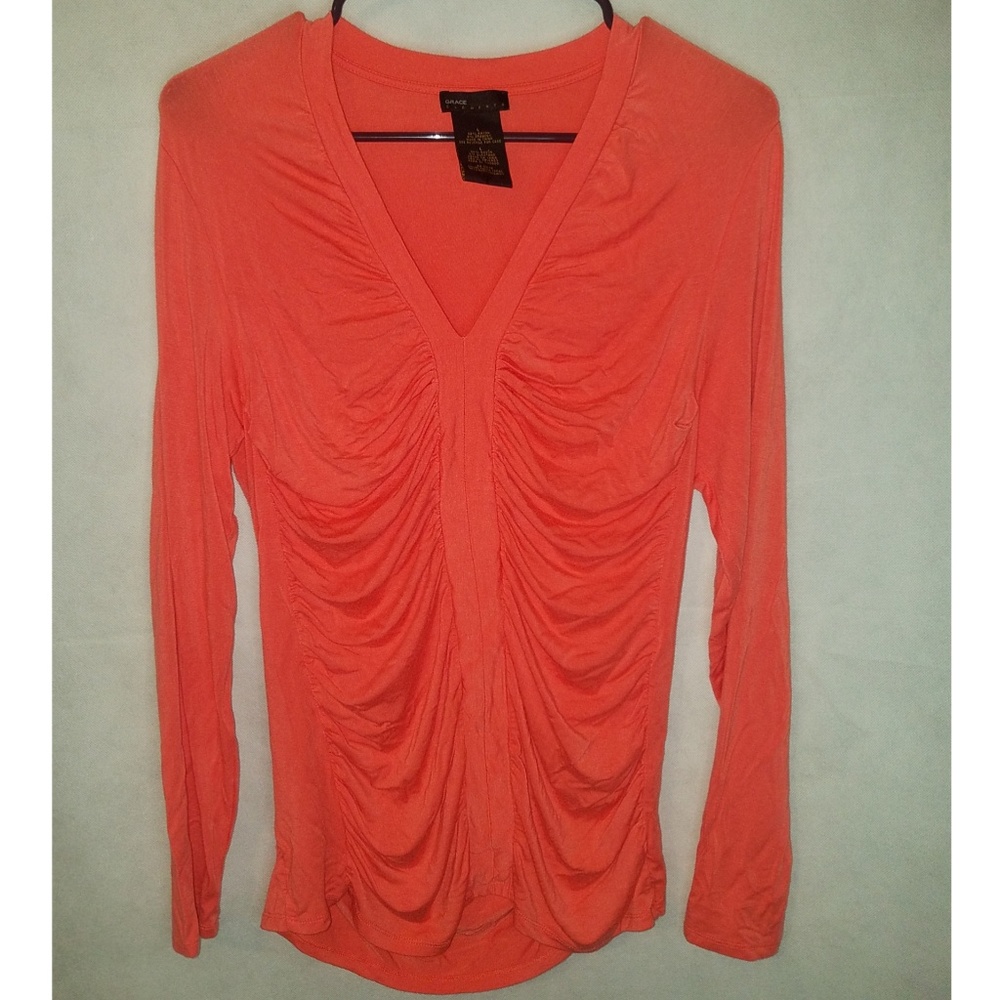 Orange long sleeve  size large